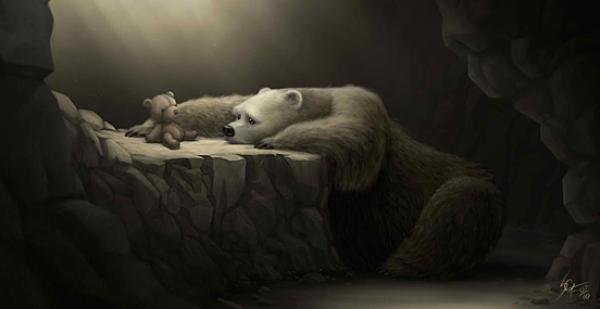 bear hope Illustration artwork